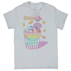 NWT RIPPLE JUCTION SANRIO HELLO KITTY Noodle Cup Kawaii Graphic T-Shirt Sz S